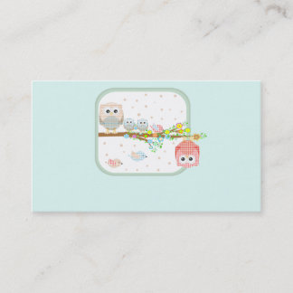 tarjeta de visita preciosa linda de la guardería