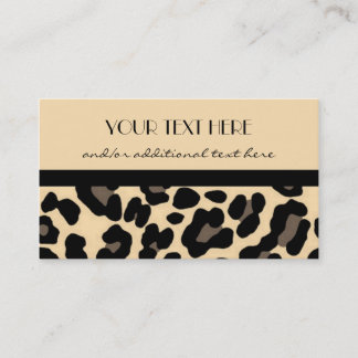 Tarjeta De Visita Precioso en leopardo