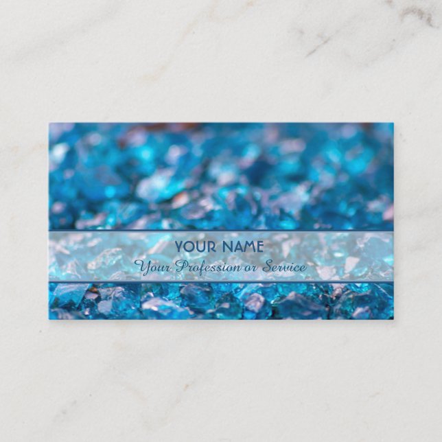 Tarjeta De Visita Precious saphire gems business card (Anverso)