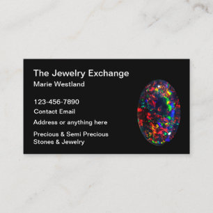 Tarjeta De Visita Precious Stone Jeweler Jewelry Theme Card