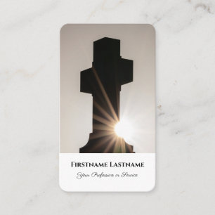 Tarjeta De Visita Predicador morticista sanador espiritual cruz sagr