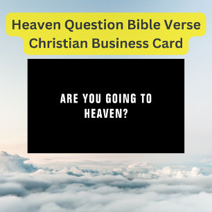 Tarjeta De Visita Pregunta celestial Biblia contra cristiano