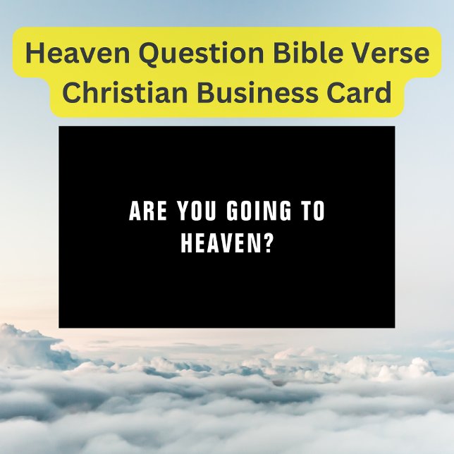Tarjeta De Visita Pregunta celestial Biblia contra cristiano (Business Card Size Gospel Tract)