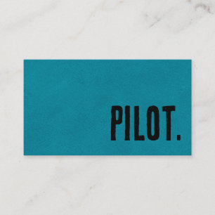 Tarjeta De Visita Premier Azul Cuero Sintético Pilot