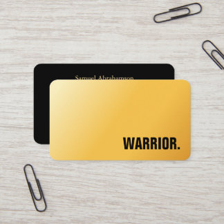 Tarjeta De Visita Premier Faux Gold Martial Arts Business Card