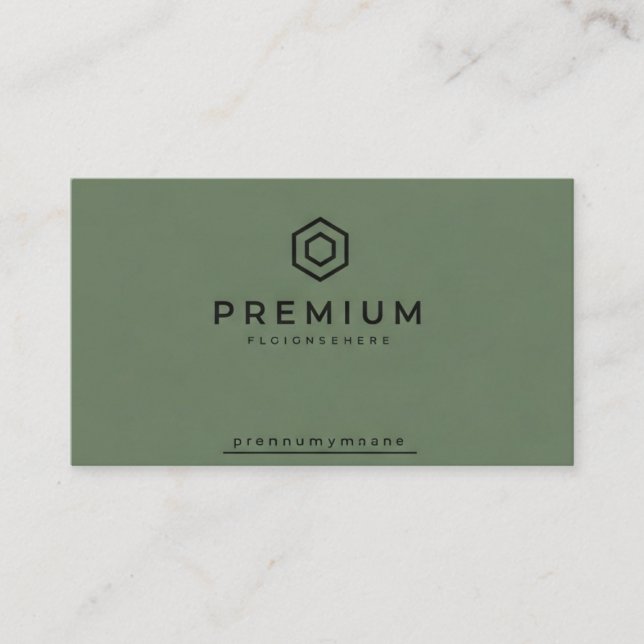 Tarjeta de visita premium (Anverso)