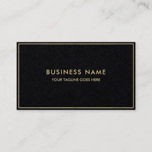 Tarjeta De Visita Premium Black Template Luxury Elegant Modern Gold
