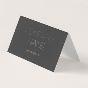 Tarjeta De Visita Premium Black Trendy Stylish Company Name