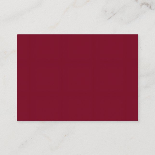 Tarjeta De Visita Premium Burnt Maroon 3.5 x 2.5 Card Format (Anverso)
