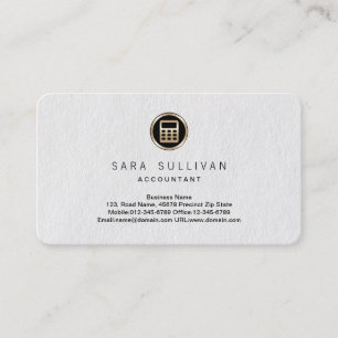 Tarjeta de visita Premium de Calculator Icon