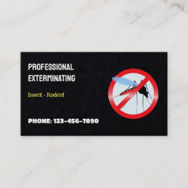 Tarjeta De Visita Premium de control de plagas