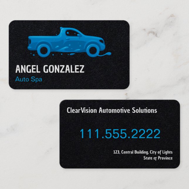 Tarjeta De Visita Premium de desactivación de coches (Anverso / Reverso)