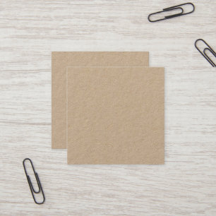 Tarjeta de visita Premium Kraft Square