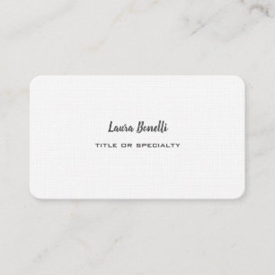 Tarjeta De Visita Premium Linen Profesional Moderno