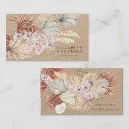 Tarjeta De Visita Premium Pampas Original Kraft Moderno Designer