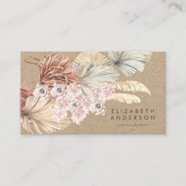 Tarjeta De Visita Premium Pampas Original Kraft Moderno Designer