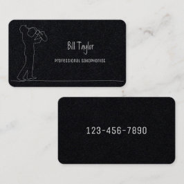 Tarjeta De Visita Premium saxofonista