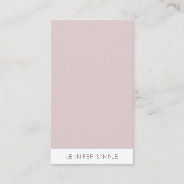 Tarjeta De Visita Premium Silk Finish Modern Simple Template Luxury (Anverso)