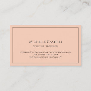 Tarjeta De Visita Premium Silk Profesional Único Clásico Simple