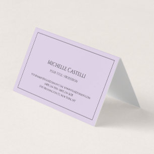 Tarjeta De Visita Premium Silk Profesional Único Clásico Simple