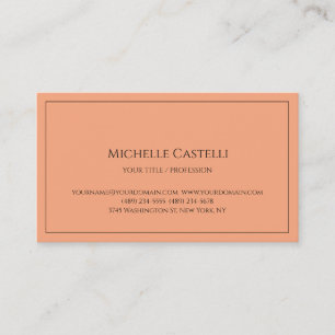 Tarjeta De Visita Premium Silk Profesional Único Clásico Simple