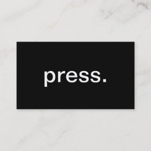 Tarjeta De Visita Prensa