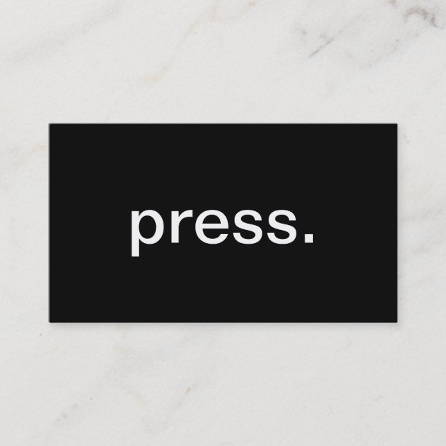 Tarjeta De Visita Prensa (Anverso)
