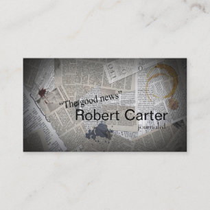 Tarjeta De Visita Prensa del periodista del periodista del periódic