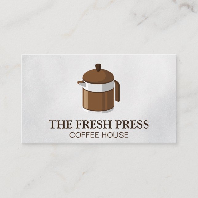 Tarjeta De Visita Prensa francesa | Café (Anverso)
