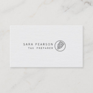 Tarjeta De Visita Preparación de impuestos Elegant Dollar Pen Icon F