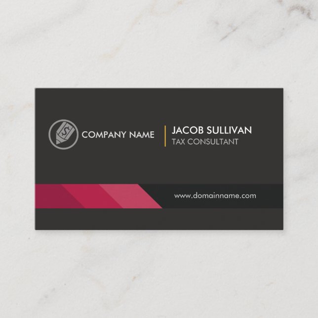Tarjeta De Visita Preparador de impuestos de consultor de impuestos (Anverso)