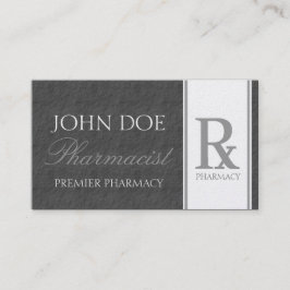 Tarjeta De Visita Prescripción del farmacéutico que compone la