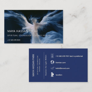 Tarjeta De Visita Presencia Luminosa Ángel Alado