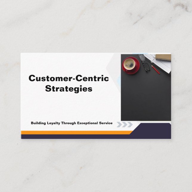 Tarjeta De Visita presentación de estrategias centradas en el client (Anverso)