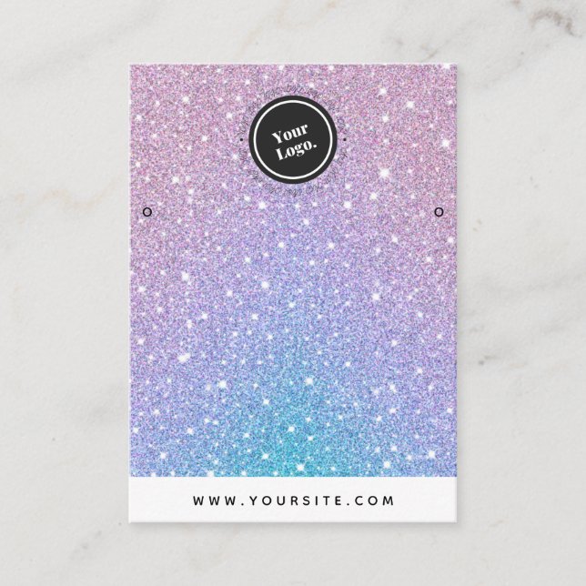 Tarjeta De Visita Presentación Girly del logotipo de Personalizado d (Anverso)