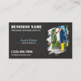 Tarjeta De Visita Presión Lavar las gotas de agua Lavado eléctrico L