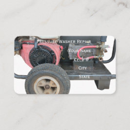 Tarjeta De Visita Pressure Washer Repair Business Card