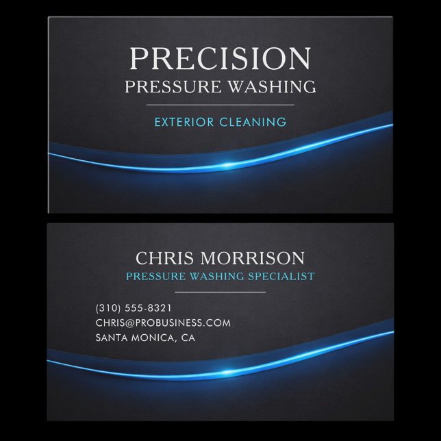 Tarjeta De Visita Pressure Washing Professional (Subido por el creador)