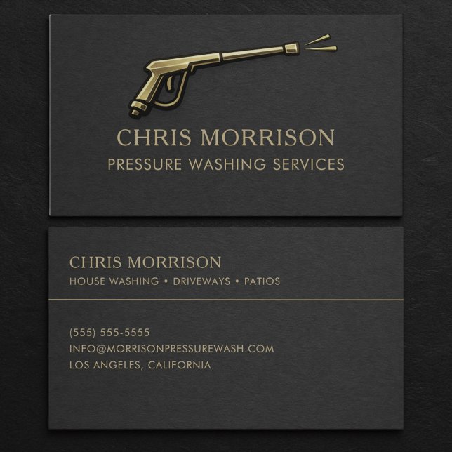 Tarjeta De Visita Pressure Washing Services (Subido por el creador)