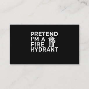 Tarjeta De Visita Pretende Que Soy Un Hidrógeno De Fuego Gracioso