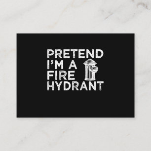 Tarjeta De Visita Pretende Que Soy Un Hidrógeno De Fuego   Gracioso 