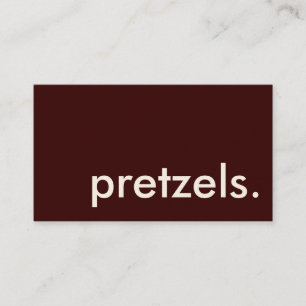Tarjeta De Visita pretzels.