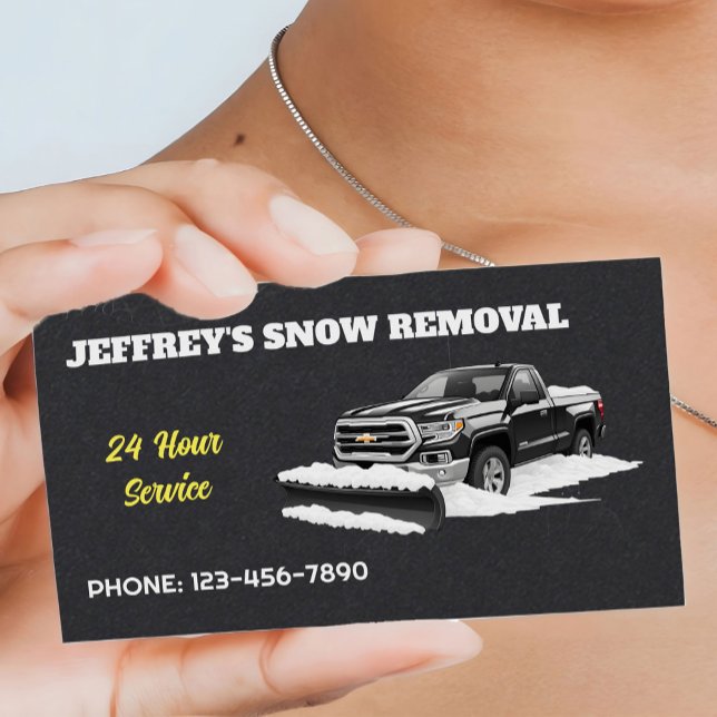 Tarjeta De Visita Prima de Nieve (Snow Removal Cards)