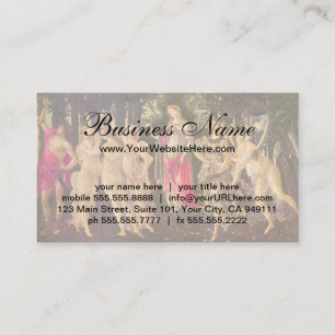 Tarjeta De Visita Primavera de Botticelli, Arte Antiguo Renacentista