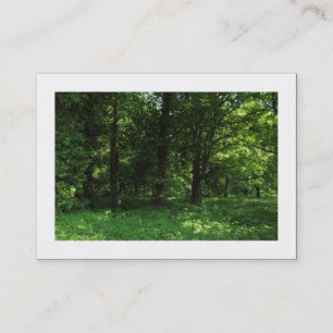 Tarjeta De Visita Primavera en el bosque 02 (Bordeado)