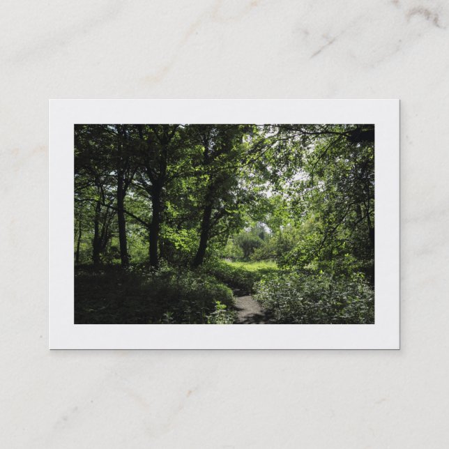 Tarjeta De Visita Primavera en el bosque 03 (Bordeado) (Anverso)