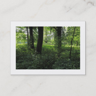 Tarjeta De Visita Primavera en el bosque 04 (Bordeado)