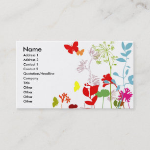 Tarjeta De Visita Primavera fresca