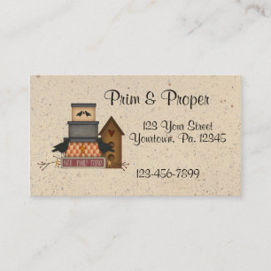 Tarjeta de visita primitiva de los amigos de la
