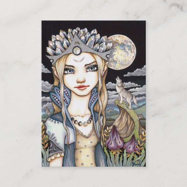 Tarjeta De Visita Princesa Luna (Anverso)